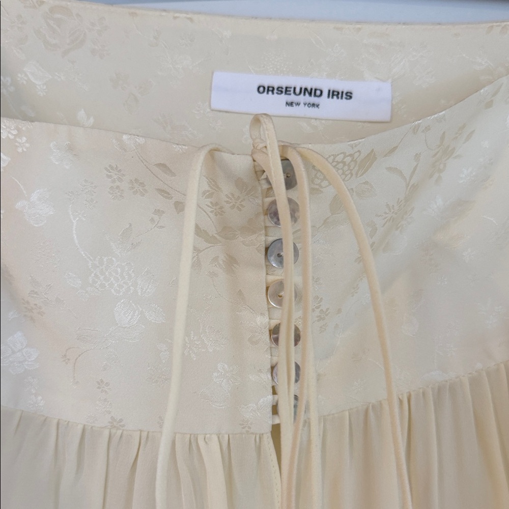 Orseund Iris Enchanted Silk Poet Blouse XS - Picture 3 of 7